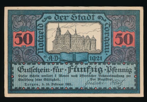 Нотгельды Германии, 50 пфеннигов (1921 г.)