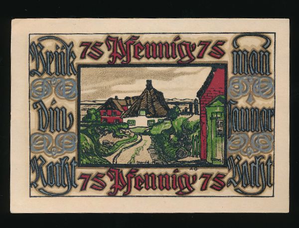 Нотгельды Германии, 75 пфеннигов (1921 г.)