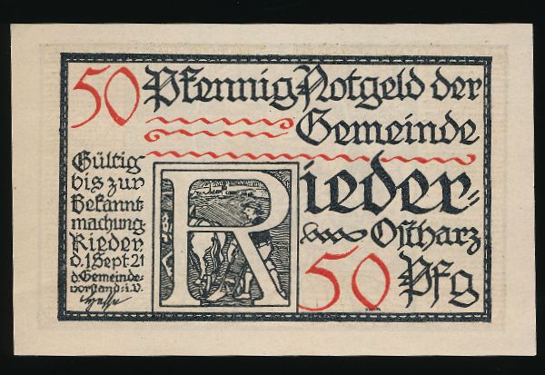 Нотгельды Германии, 50 пфеннигов (1921 г.)