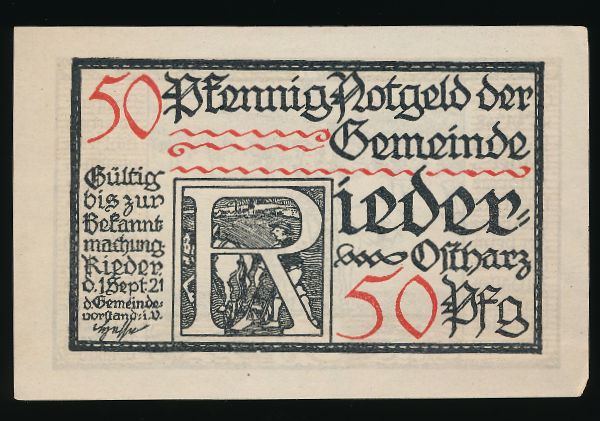 Нотгельды Германии, 50 пфеннигов (1921 г.)