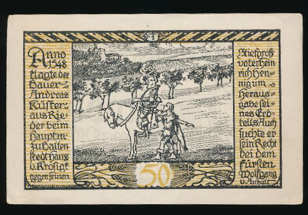 Нотгельды Германии, 50 пфеннигов (1921 г.)