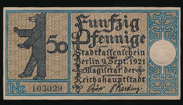 Нотгельды Германии, 50 пфеннигов (1921 г.)