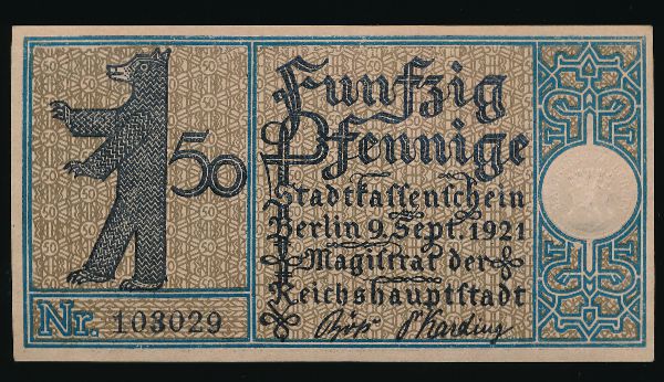 Нотгельды Германии, 50 пфеннигов (1921 г.)