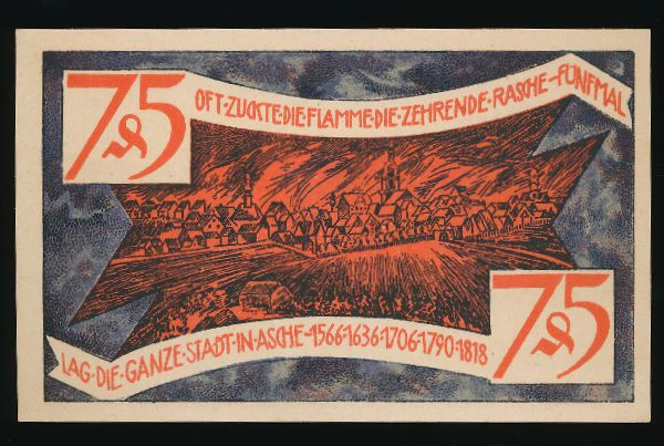 Нотгельды Германии, 75 пфеннигов (1921 г.)