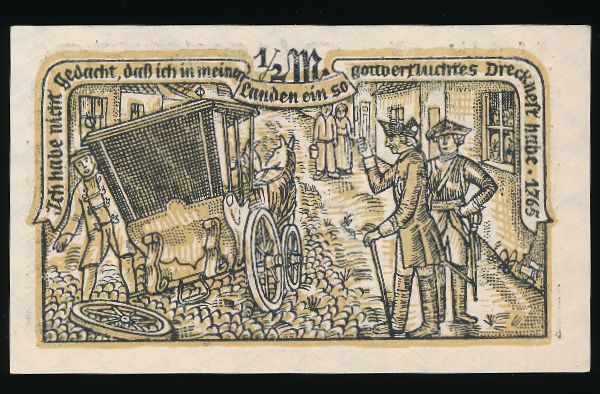 Нотгельды Германии, 1/2 марки (1921 г.)