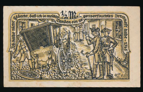 Нотгельды Германии, 1/2 марки (1921 г.)