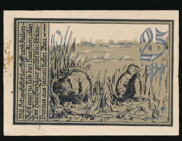 Нотгельды Германии, 25 пфеннигов (1921 г.)