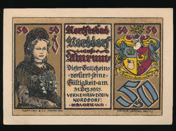 Нотгельды Германии, 50 пфеннигов (1921 г.)