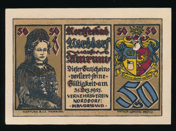 Нотгельды Германии, 50 пфеннигов (1921 г.)