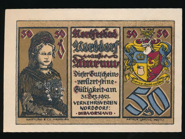 Нотгельды Германии, 50 пфеннигов (1921 г.)