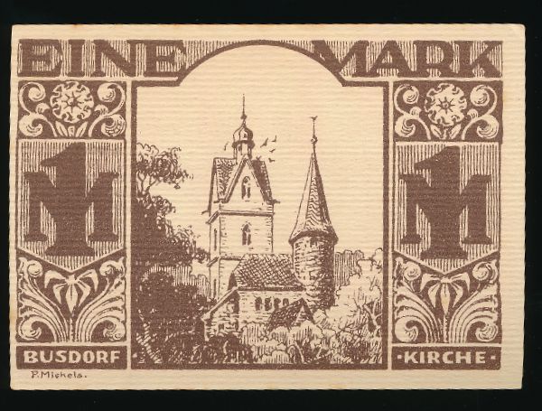 Нотгельды Германии, 1 марка (1921 г.)