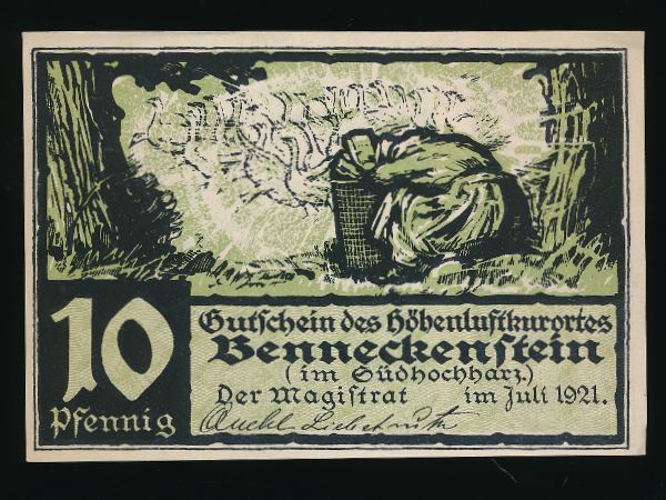 Нотгельды Германии, 10 пфеннигов (1921 г.)