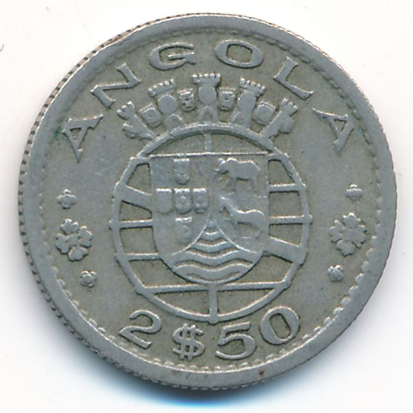 Ангола, 2,5 эскудо (1953 г.)