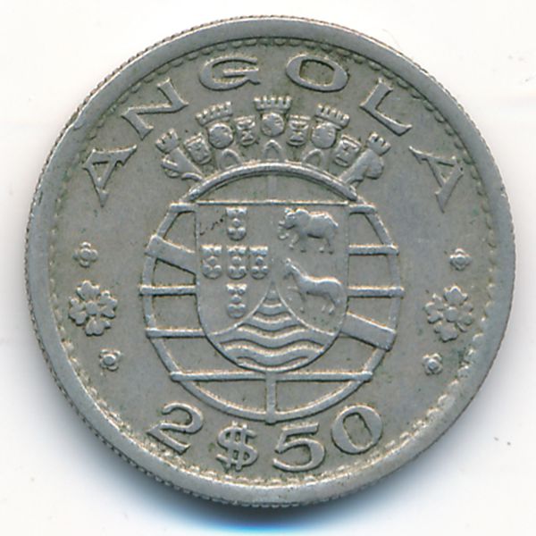 Ангола, 2,5 эскудо (1968 г.)