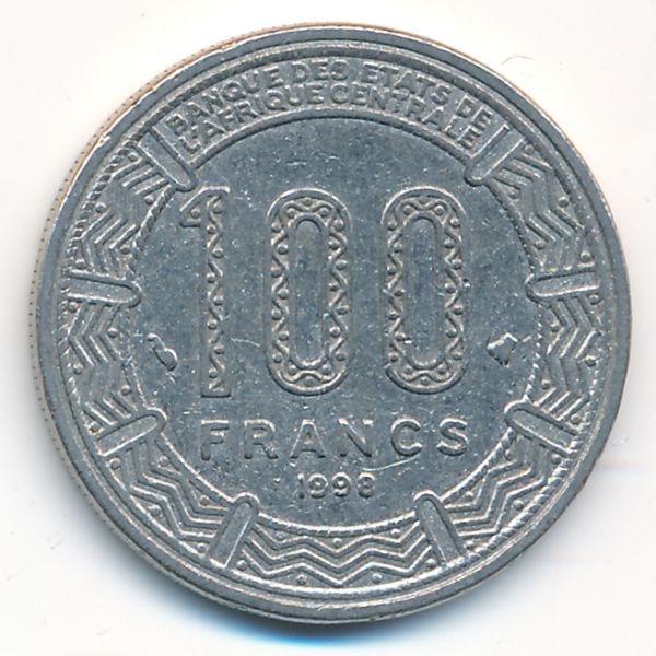 Центральная Африка, 100 франков (1998 г.)