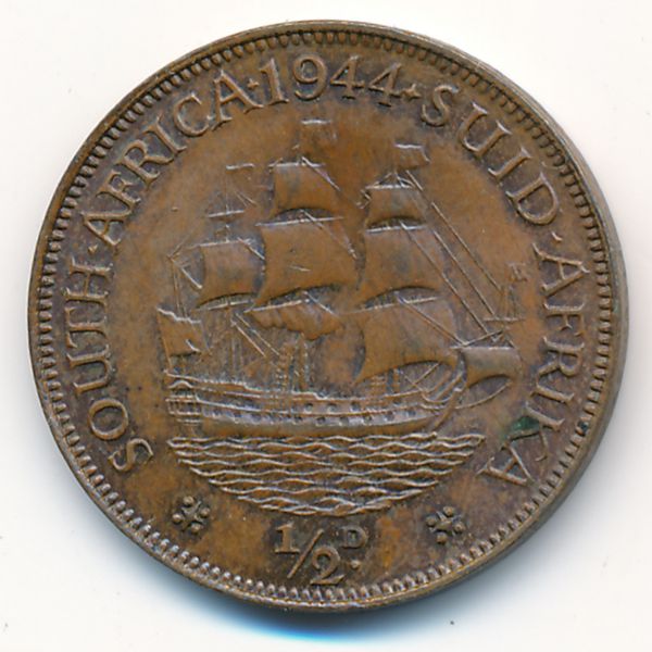 ЮАР, 1/2 пенни (1944 г.)