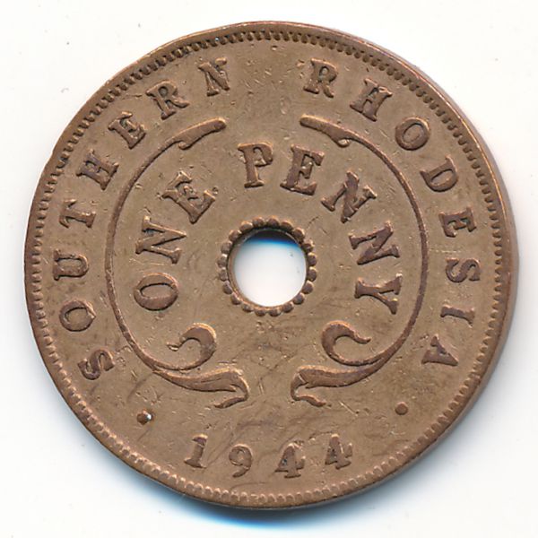 Южная Родезия, 1 пенни (1944 г.)