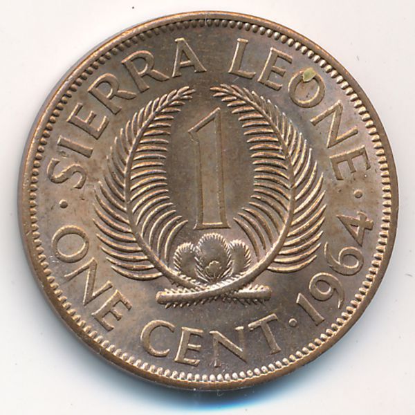 Сьерра-Леоне, 1 цент (1964 г.)