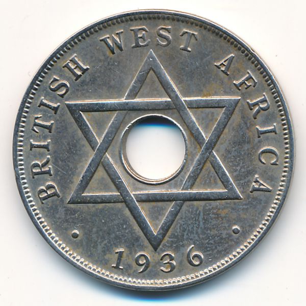 Британская Западная Африка, 1 пенни (1936 г.)