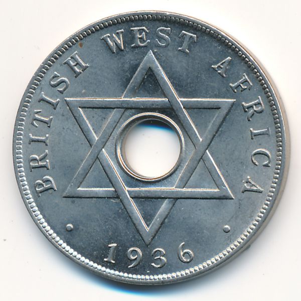 Британская Западная Африка, 1 пенни (1936 г.)