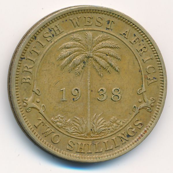 Британская Западная Африка, 2 шиллинга (1938 г.)