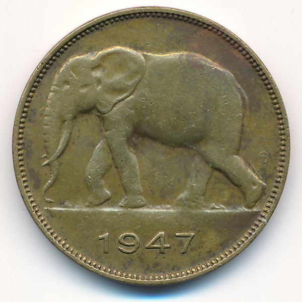 Бельгийское Конго, 5 франков (1947 г.)