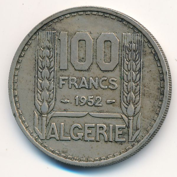 Алжир, 100 франков (1952 г.)