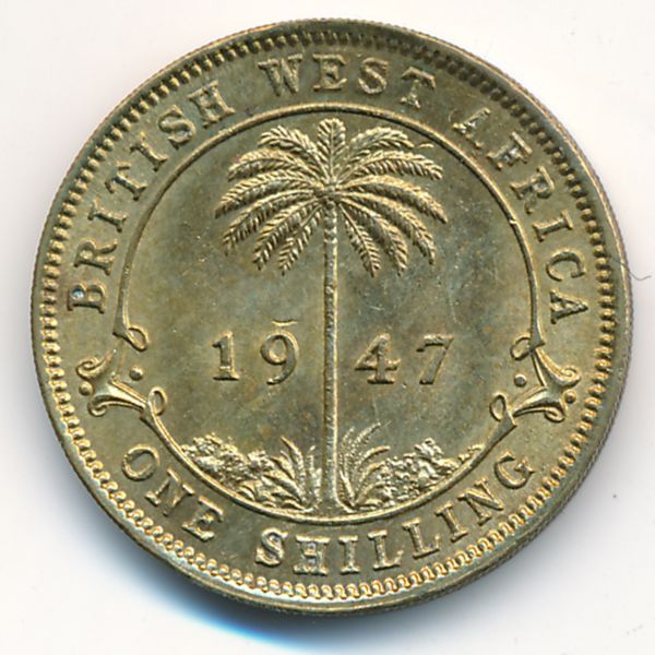 Британская Западная Африка, 1 шиллинг (1947 г.)