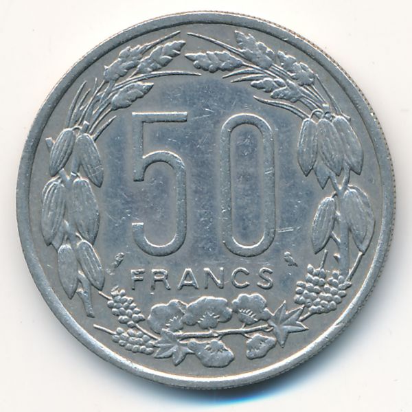 Экваториальные Африканские Штаты, 50 франков (1961 г.)