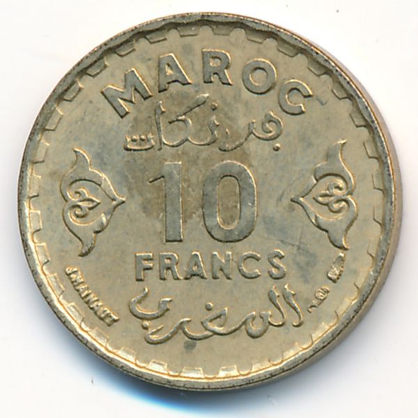 Марокко, 10 франков (1951 г.)