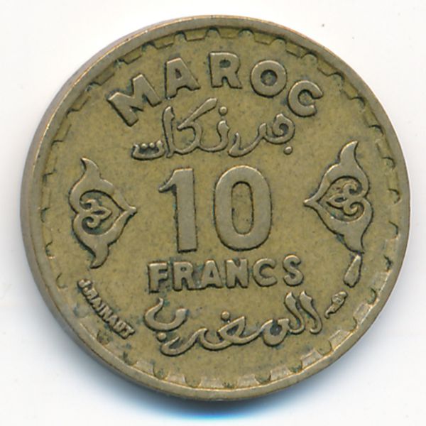 Марокко, 10 франков (1951 г.)