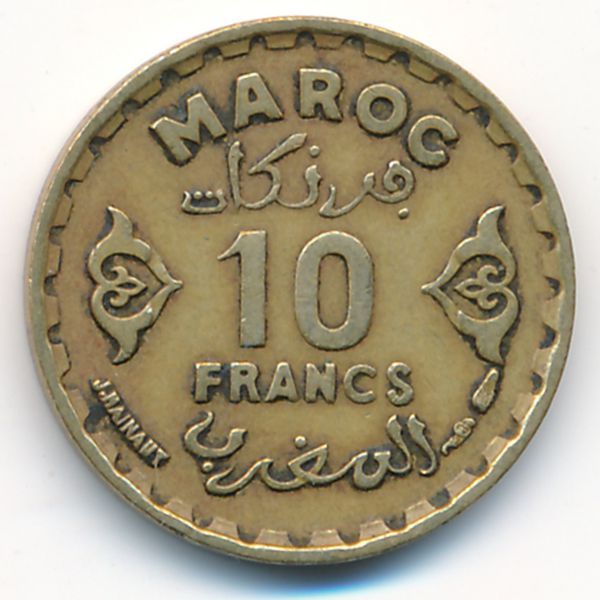 Марокко, 10 франков (1951 г.)