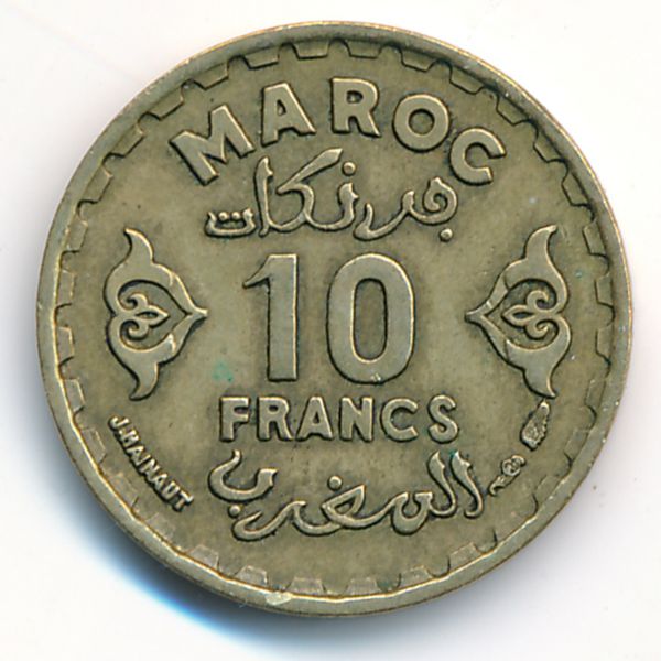 Марокко, 10 франков (1951 г.)
