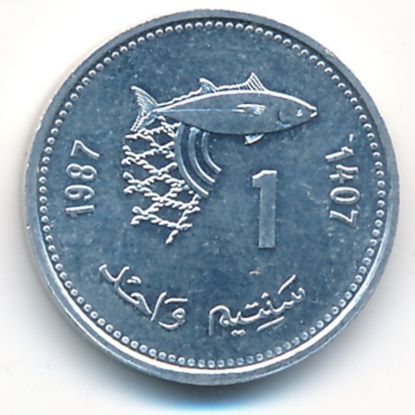 Марокко, 1 сантим (1987 г.)