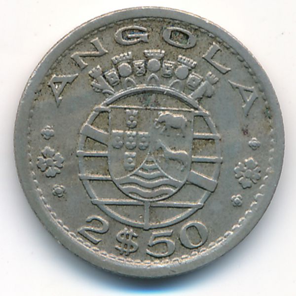 Ангола, 2,5 эскудо (1956 г.)