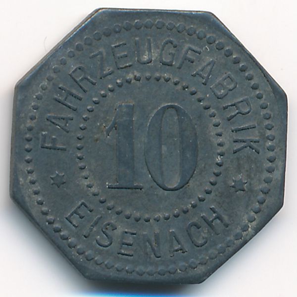 Айзенах., 10 пфеннигов