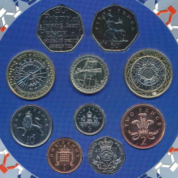 Великобритания, Набор монет (2005 г.)