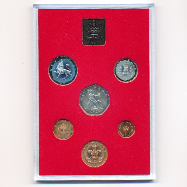 Великобритания, Набор монет (1981 г.)