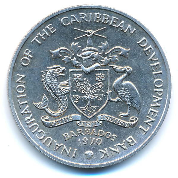 Барбадос, 4 доллара (1970 г.)