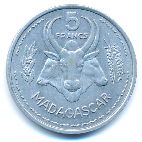 Мадагаскар, 5 франков (1953 г.)