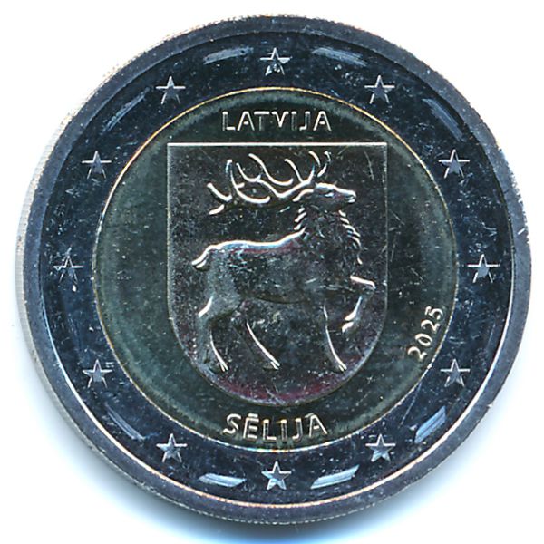 Латвия, 2 евро (2025 г.)