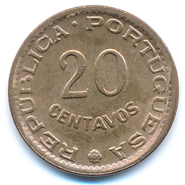 Гвинея-Бисау, 20 сентаво (1973 г.)