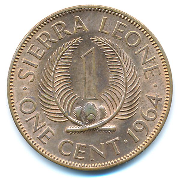 Сьерра-Леоне, 1 цент (1964 г.)