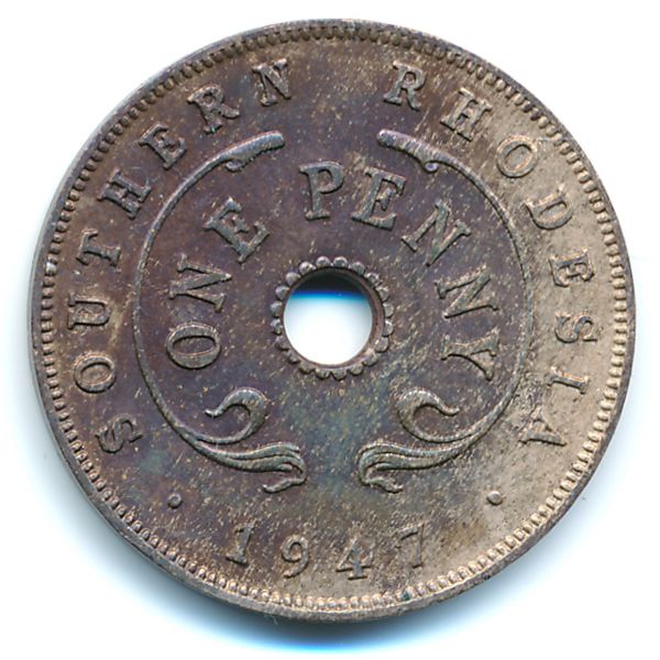 Южная Родезия, 1 пенни (1947 г.)