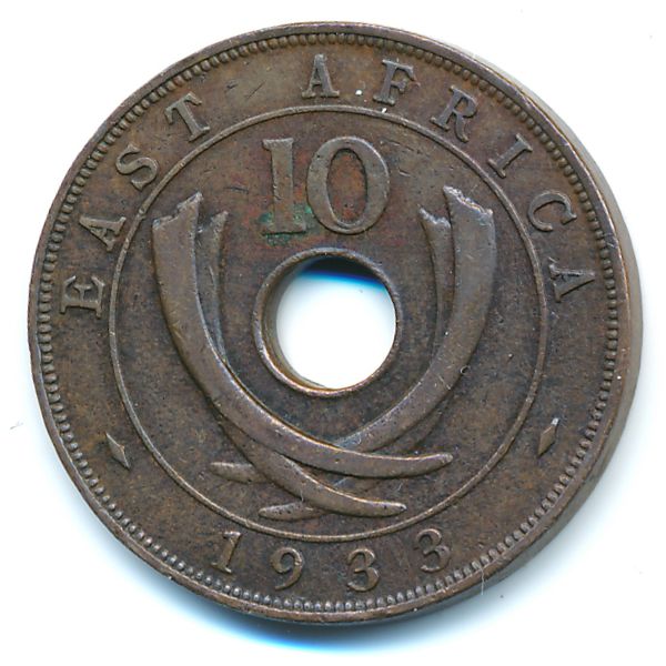 Восточная Африка, 10 центов (1933 г.)