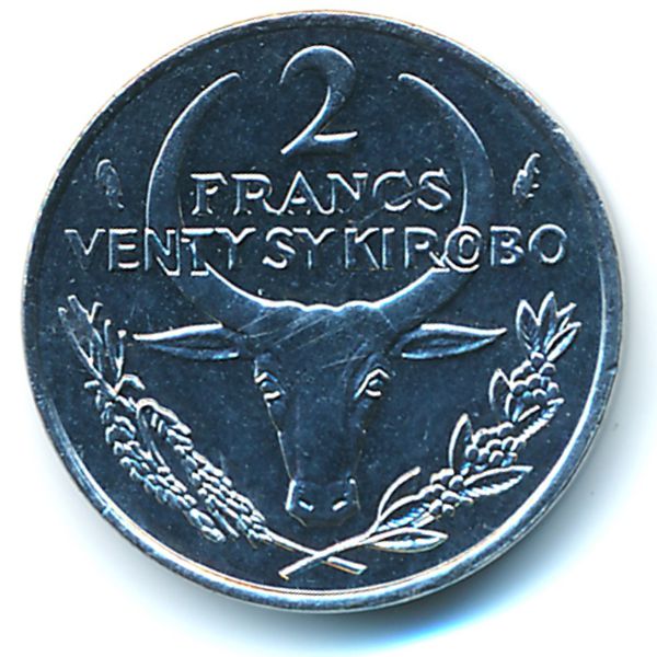 Мадагаскар, 2 франка (1982 г.)