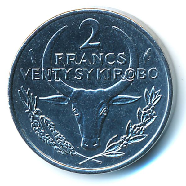 Мадагаскар, 2 франка (1982 г.)