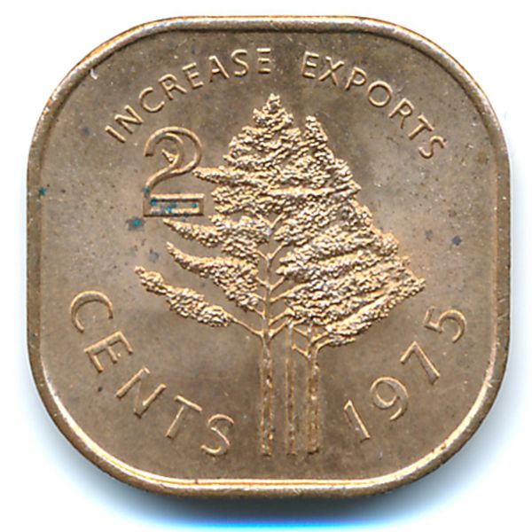 Свазиленд, 2 цента (1975 г.)