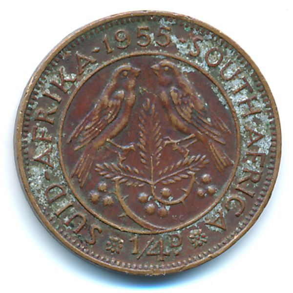 ЮАР, 1/4 пенни (1955 г.)