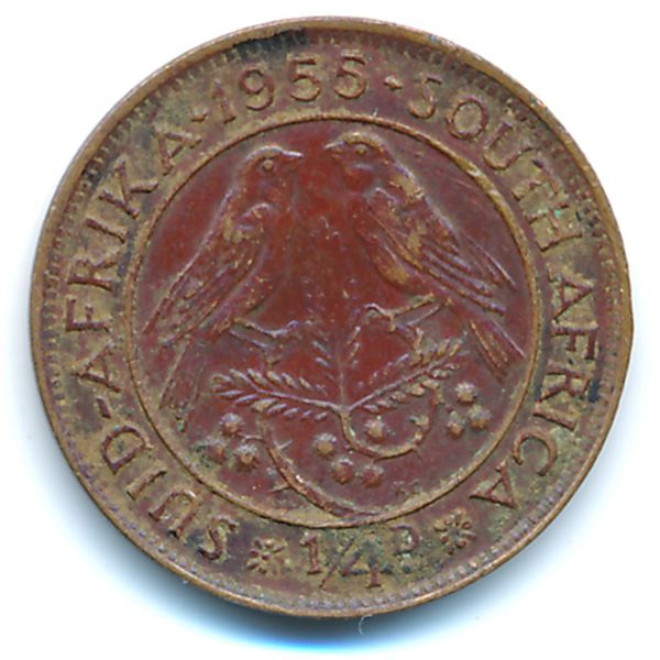 ЮАР, 1/4 пенни (1955 г.)
